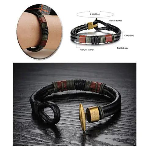 RODEO Olive Genuine Leather Bracelet - Cherish With Jewels