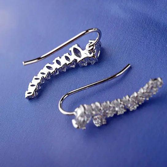 Uptown Girl Earrings Hip and Chic Ear Crawlers - Cherish With Jewels