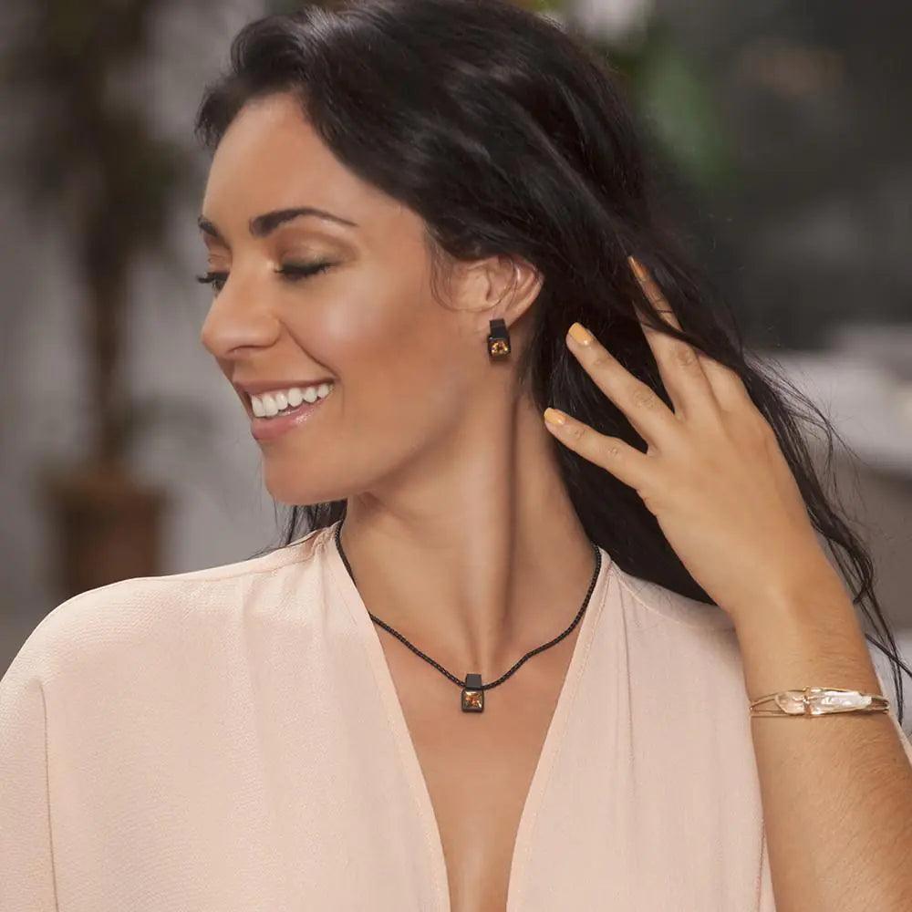 Coal Necklace-Tan - Cherish With Jewels
