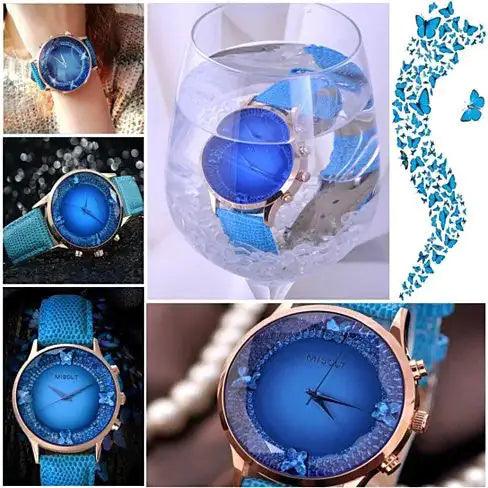 Papillon The Blue Butterflies Swarovski Australian Crystals Lux Watch - Cherish With Jewels