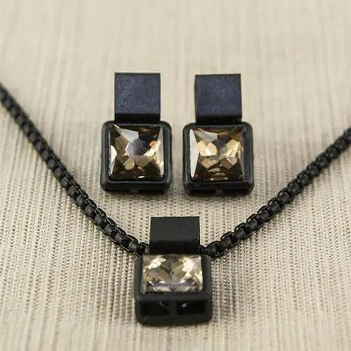 Coal Necklace-Tan - Cherish With Jewels